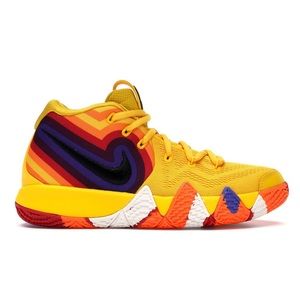 Nike Kyrie 4 GS 70’s Sunburst Yellow Sz 7 YR -
